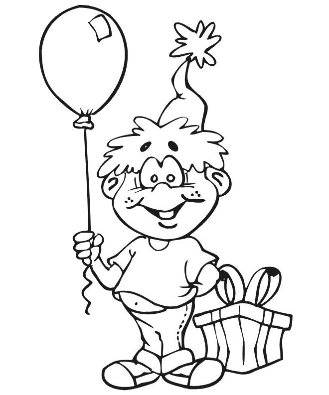 Coloring Sheets For Girls The Birthday Boy
 Birthday Balloons Coloring Pages Coloring Home