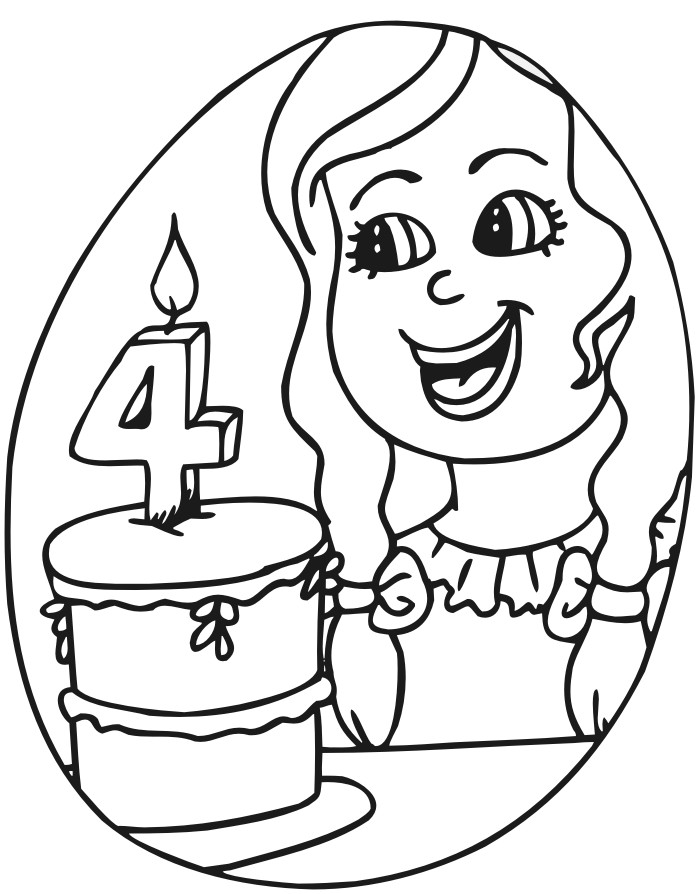 Coloring Sheets For Girls The Birthday Boy
 Coloring Page Birthday Cake AZ Coloring Pages