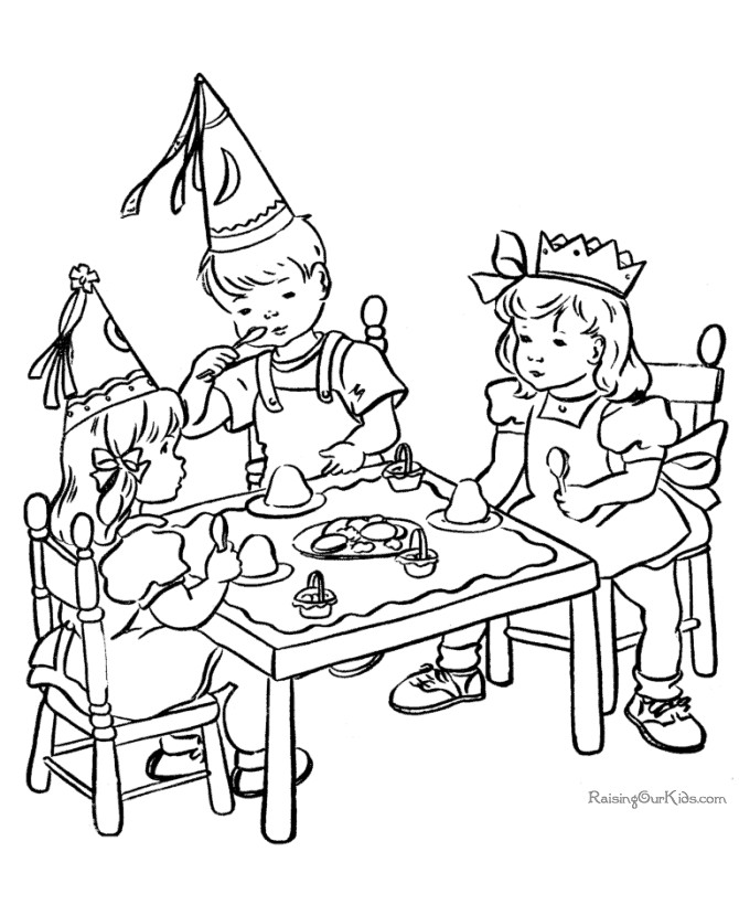 Coloring Sheets For Girls The Birthday Boy
 Birthday Coloring Pages For Kids Coloring Home
