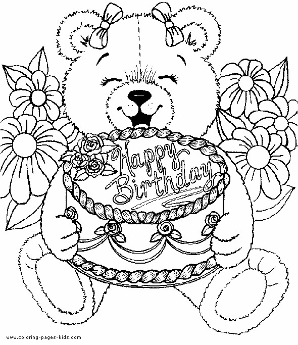 Best ideas about Coloring Sheets For Girls The Birthday Wenepoo
. Save or Pin Happy birthday coloring pages Now.