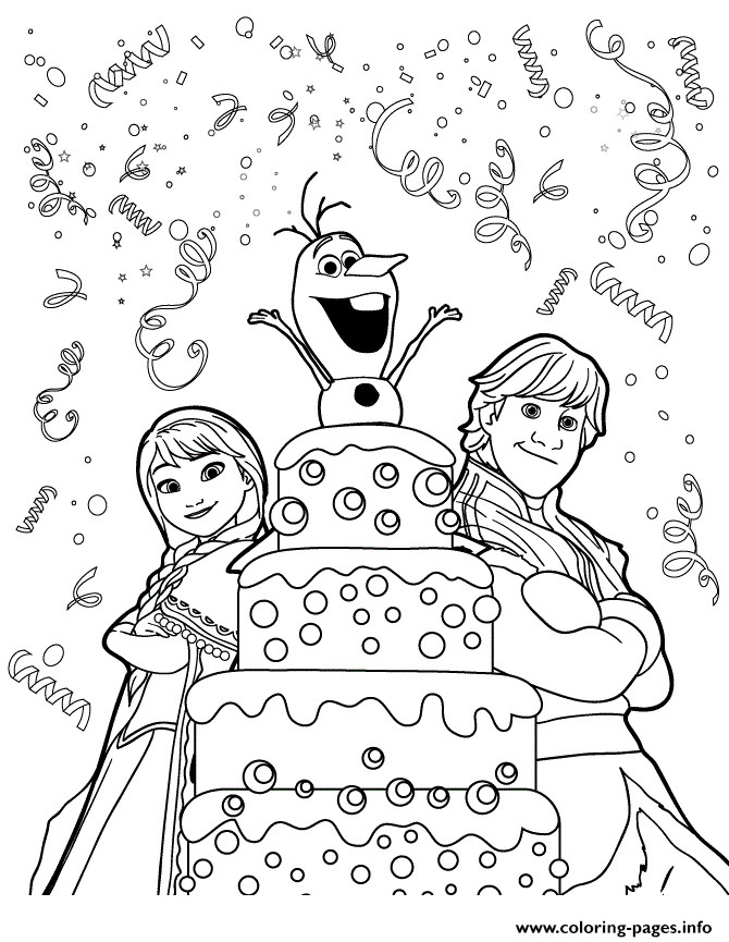 Best ideas about Coloring Sheets For Girls The Birthday Wenepoo
. Save or Pin Kristoff Anna Olaf Surprise Birthday Colouring Page Now.
