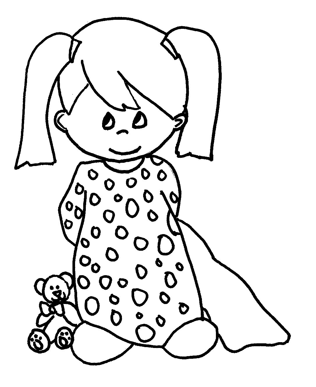Coloring Sheets For Girls To Prin
 Free Printable Baby Coloring Pages For Kids