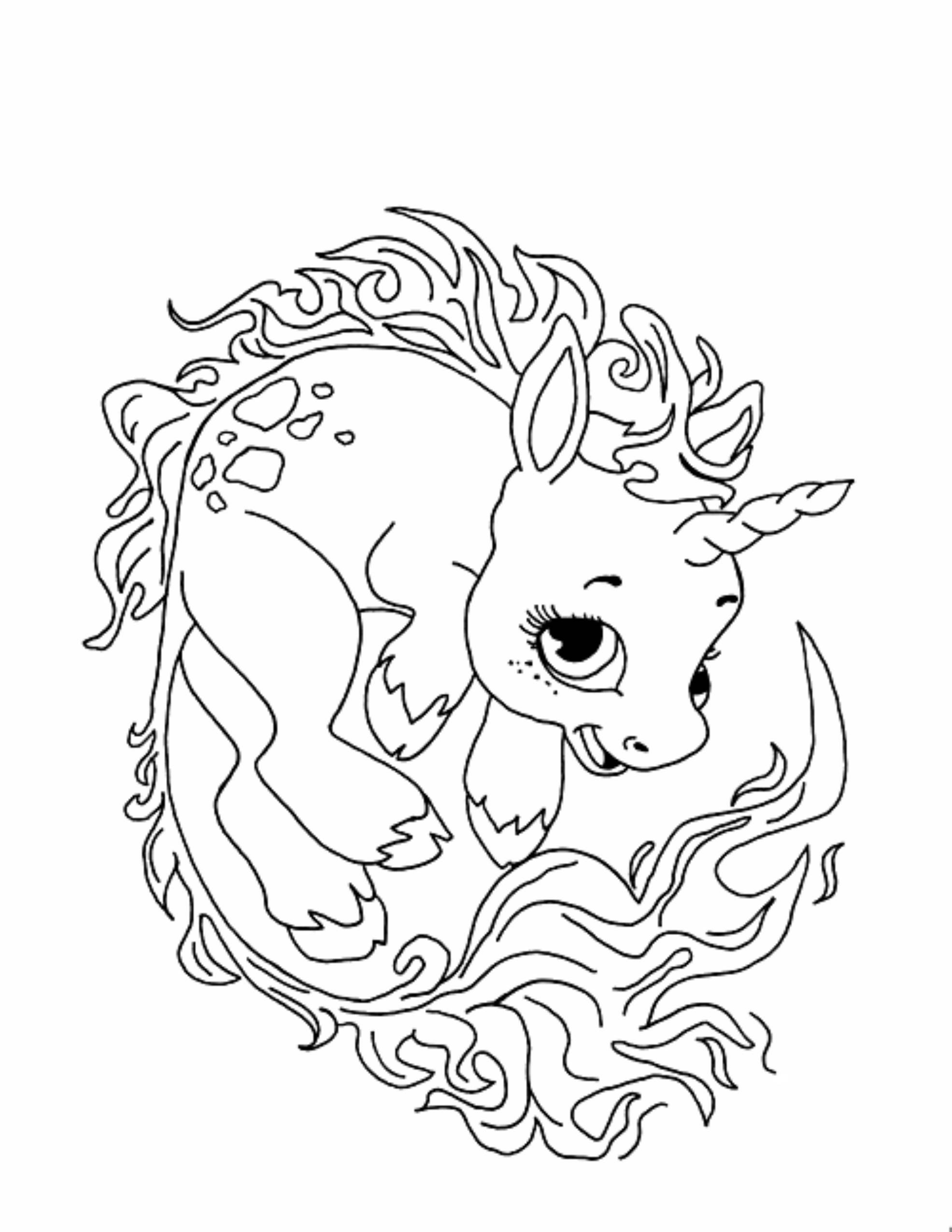 Coloring Sheets For Girls Unicorn
 Print & Download Unicorn Coloring Pages for Children