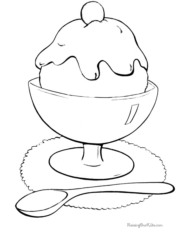 Coloring Sheets For Kids And Girls Printable Sundae
 Ice Cream Color Pages Coloring Home