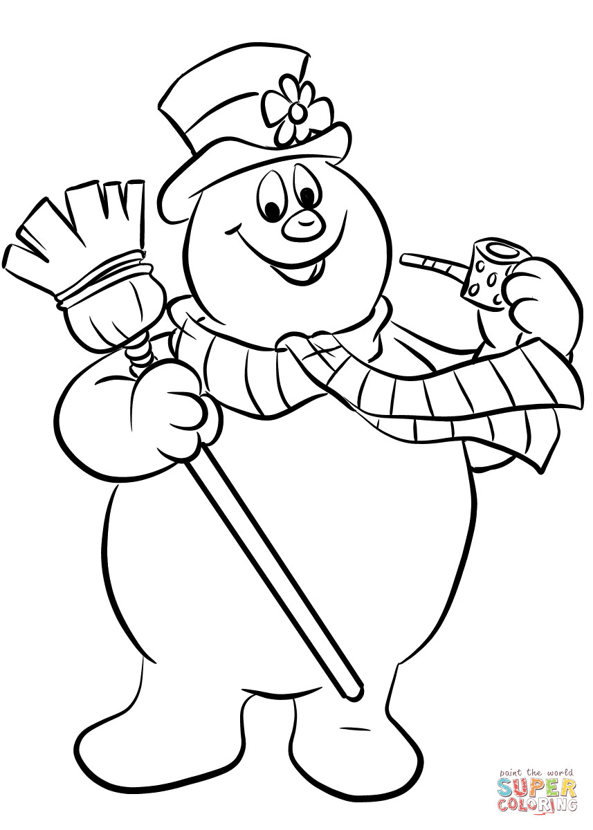 Coloring Sheets For Kids But Snowman
 Frosty the Snowman coloring page