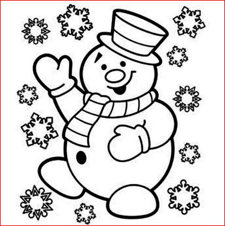 Coloring Sheets For Kids But Snowman
 Coloring Pages Christmas Snowman Coloring Pages Free and