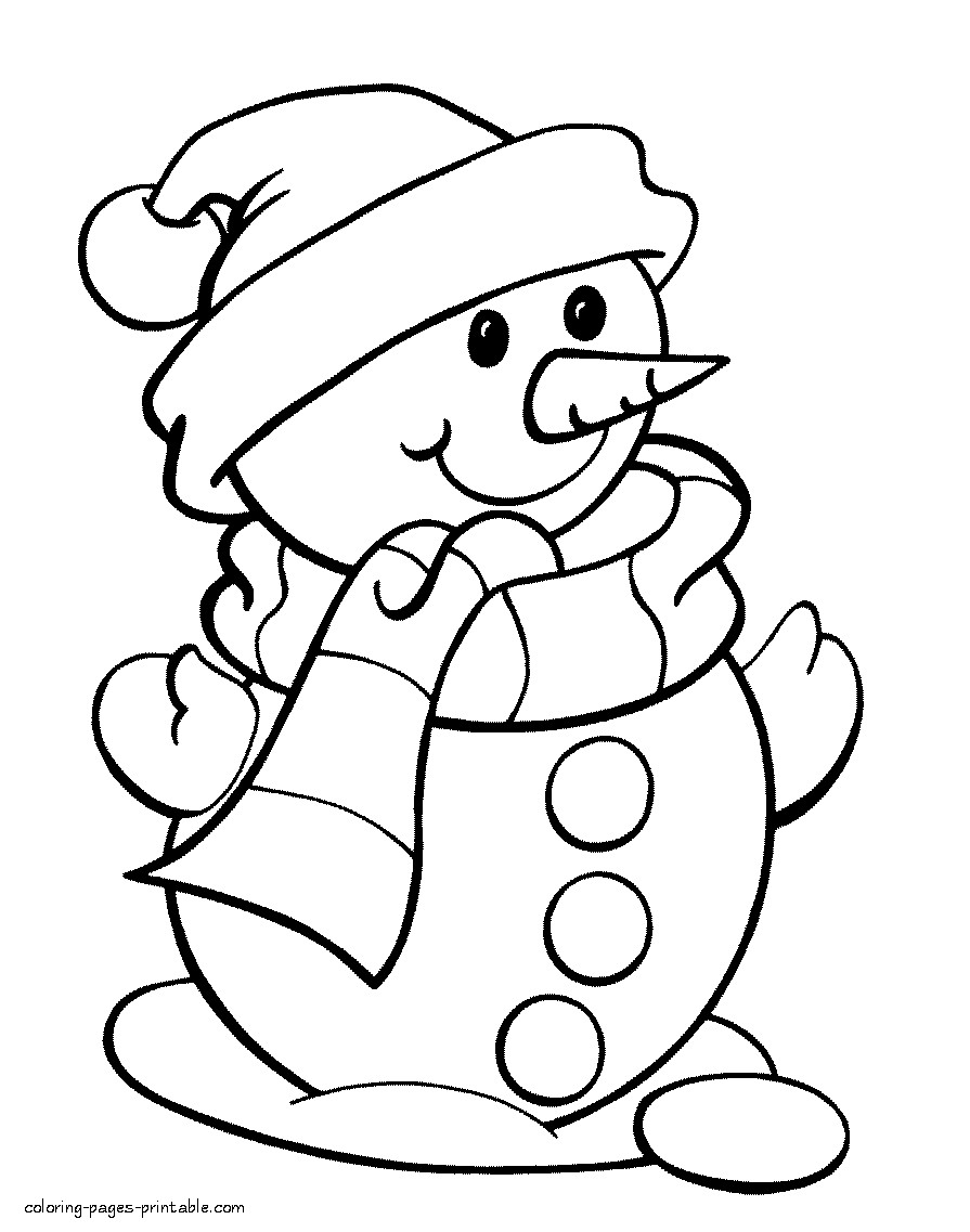Coloring Sheets For Kids But Snowman
 Snowman coloring pages for kids