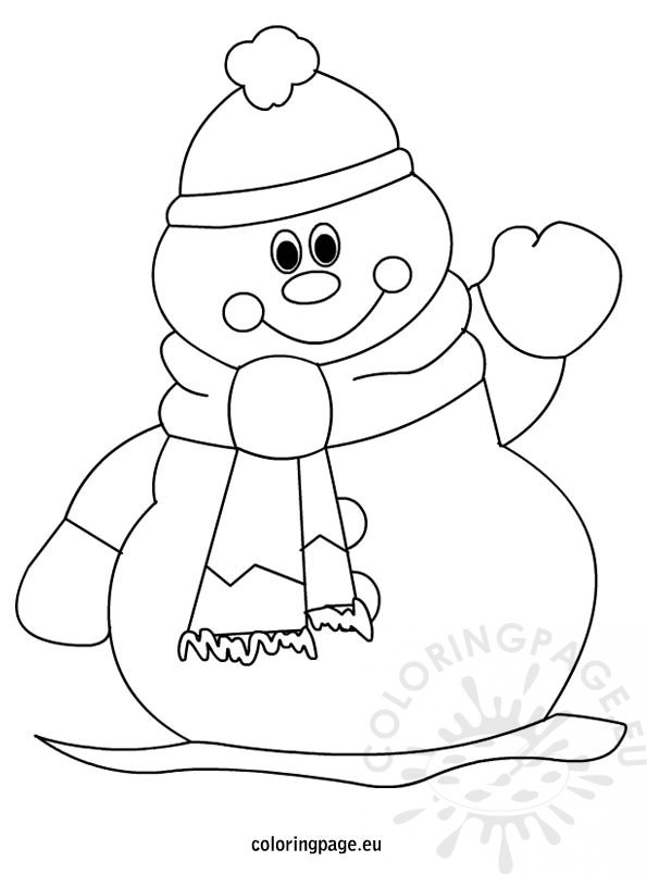 Coloring Sheets For Kids But Snowman
 Winter Snowman coloring page for kids