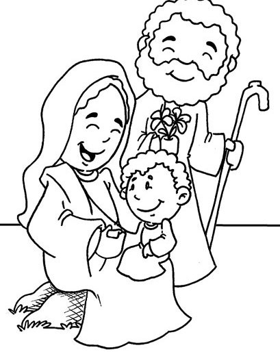 Coloring Sheets For Kids Holy
 The Holy Family