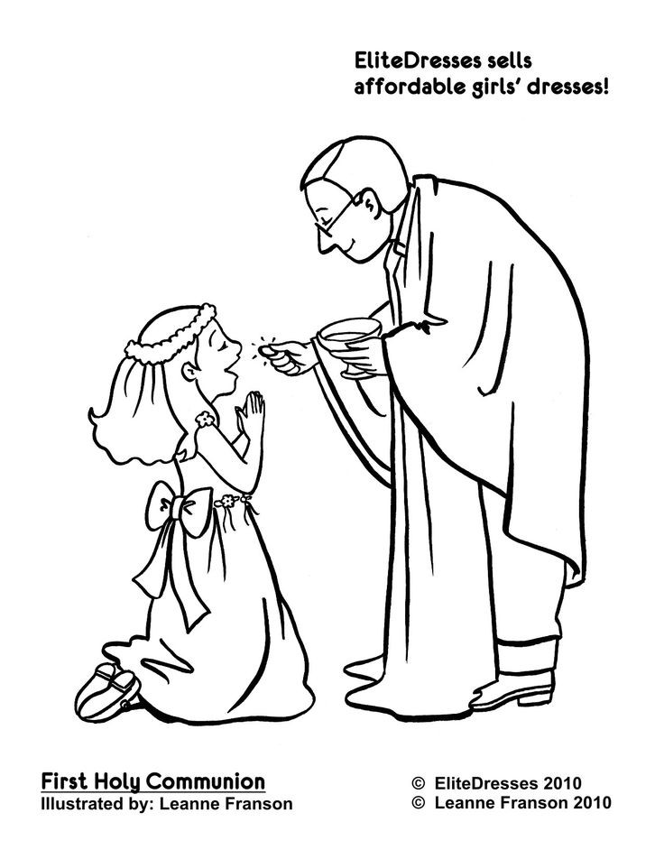 Coloring Sheets For Kids Holy
 36 best images about 1st munion on Pinterest