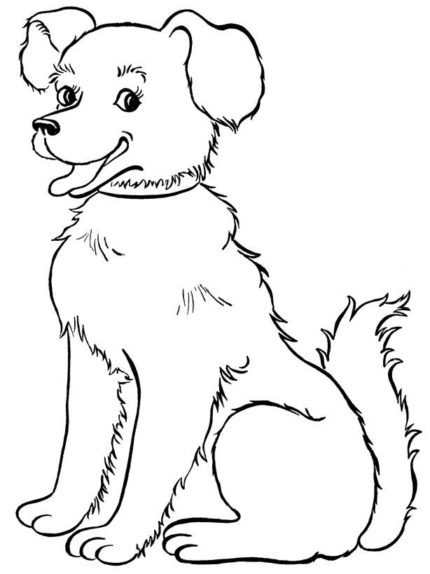 Coloring Sheets For Kids Of Dogs
 Free Kids Color Pages A Dog Bone The Color Panda