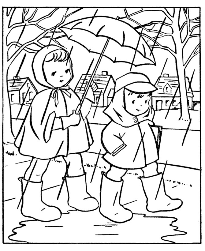 Coloring Sheets For Kids Rainy Days
 35 Free Printable Rainy Day Coloring Pages