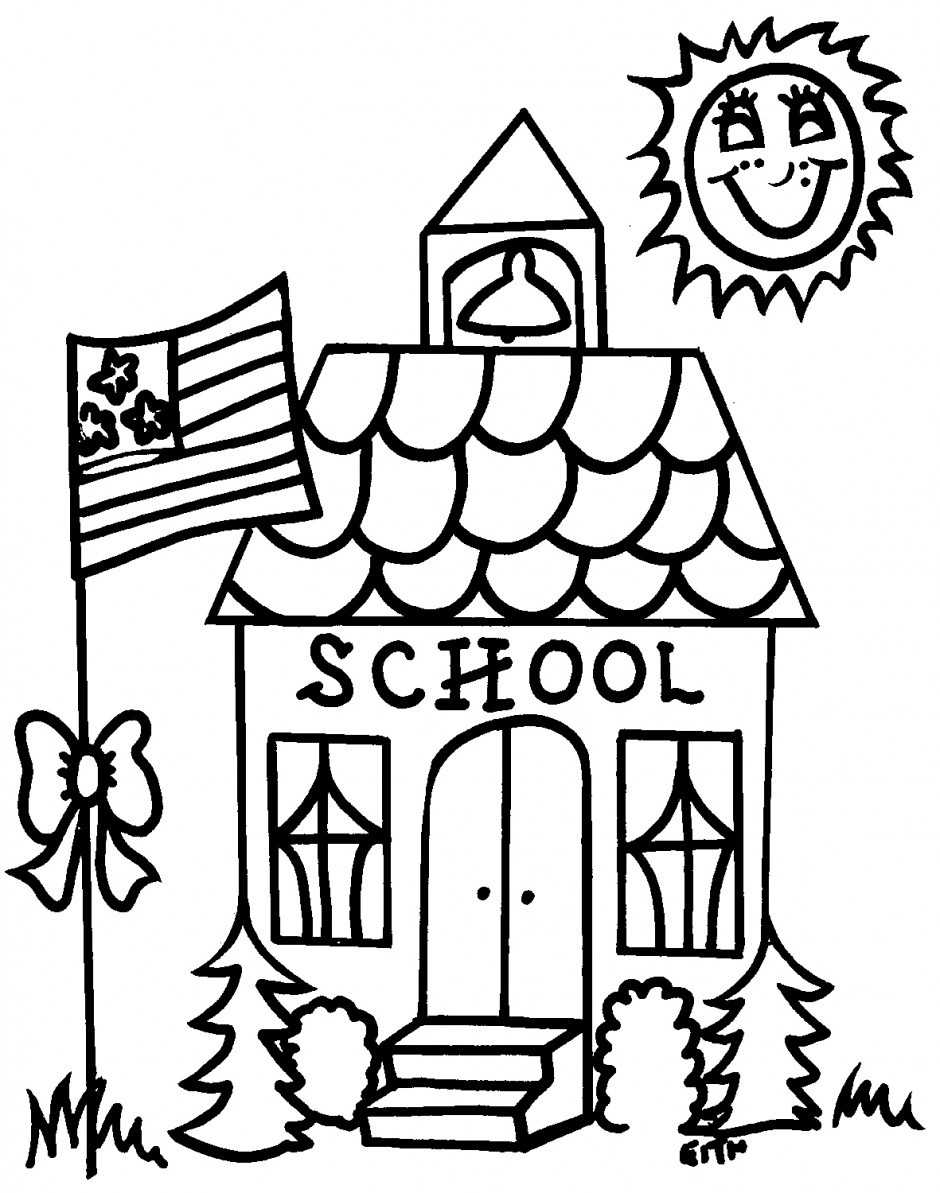 Coloring Sheets For Kids School Time
 School Supplies Coloring Pages