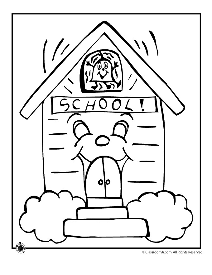 Coloring Sheets For Kids School Time
 School Coloring Pages