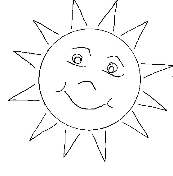 Coloring Sheets For Kids Sun
 Funny Sun Coloring Pages To Printable