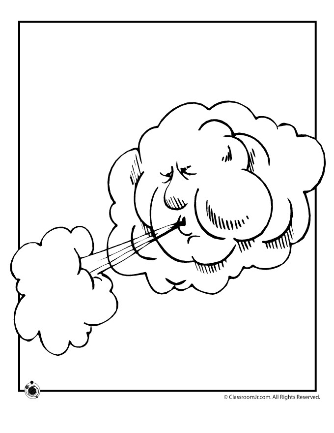 Coloring Sheets For Kids (Wind)
 Weather Coloring Pages For Kids Coloring Home