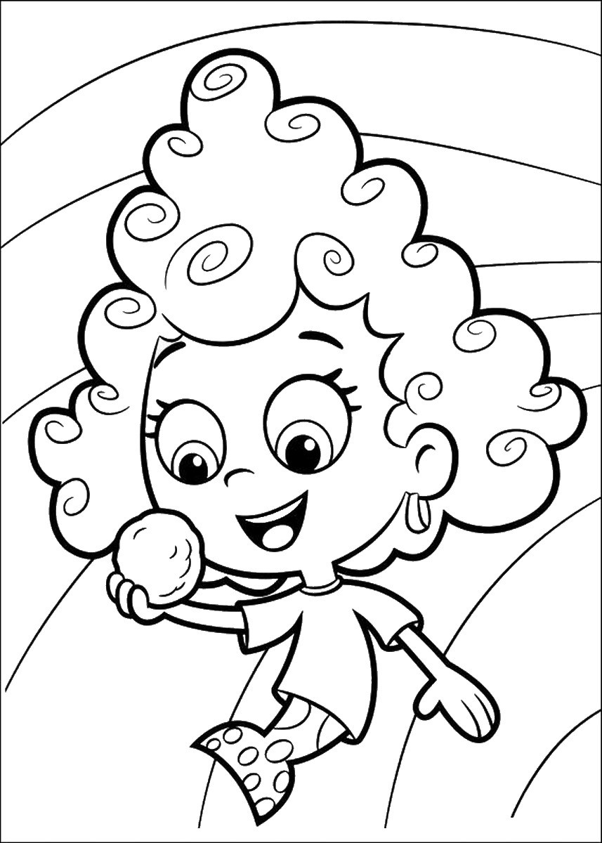 Coloring Sheets Free
 Bubble Guppies Coloring pages – Birthday Printable