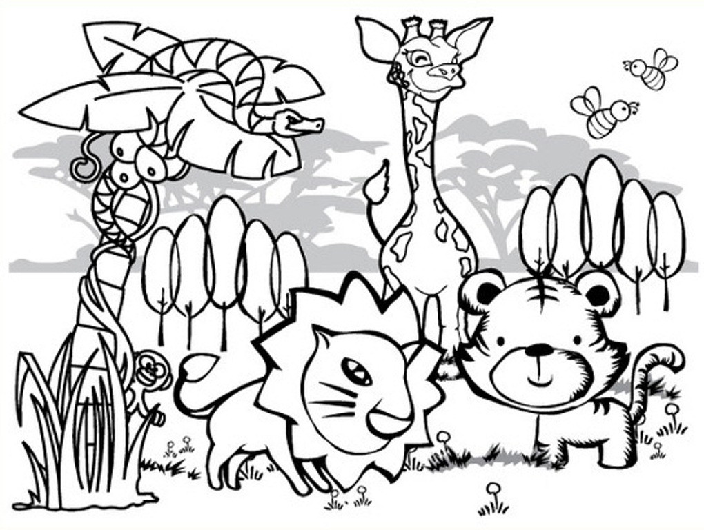 Coloring Sheets Free
 Rainforest Coloring Pages Endangered Species Coloring