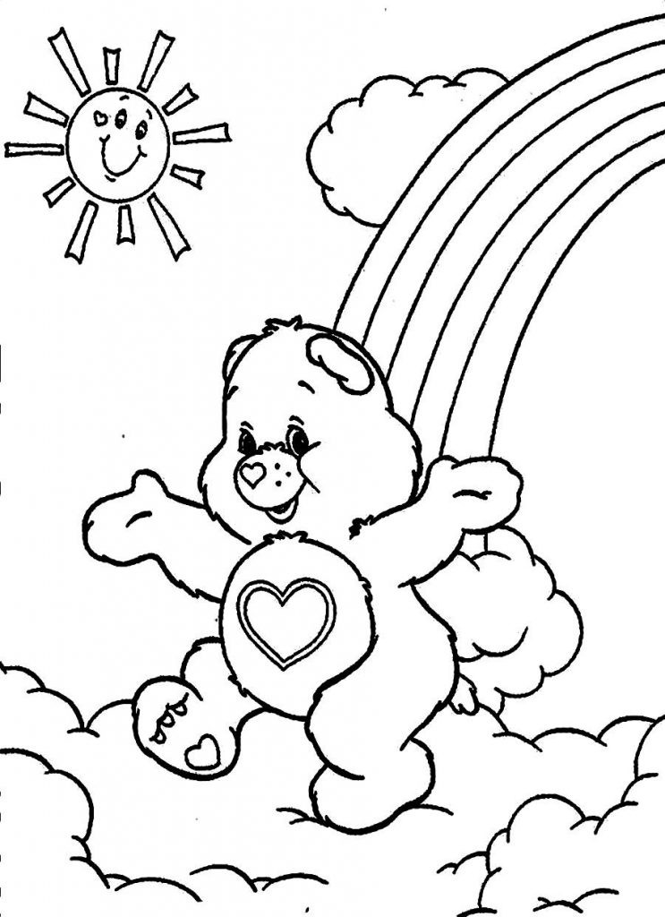 Coloring Sheets Kids
 Free Printable Care Bear Coloring Pages For Kids
