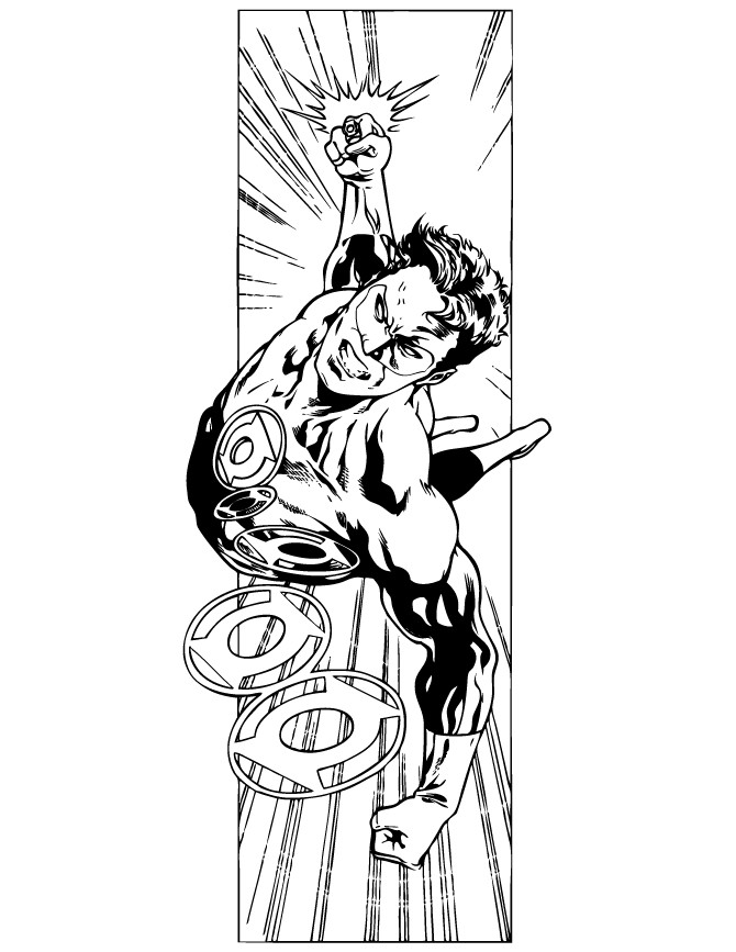 Comic Coloring Book
 Green Lantern Coloring Pages
