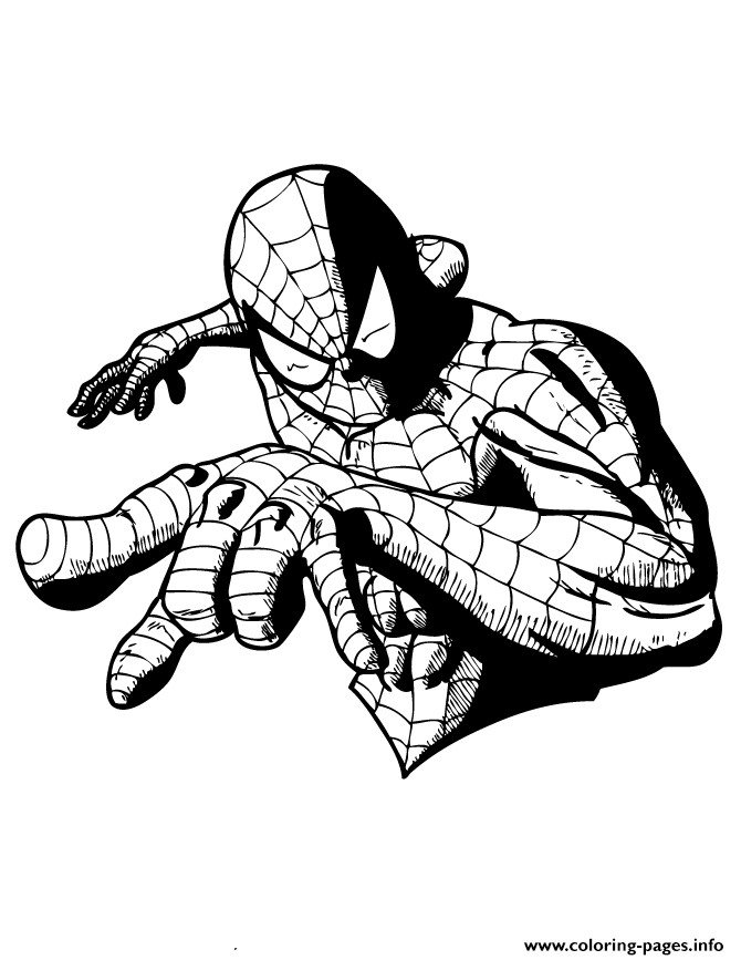 Comic Coloring Book
 ic Book Superhero Spider Man Colouring Page Coloring