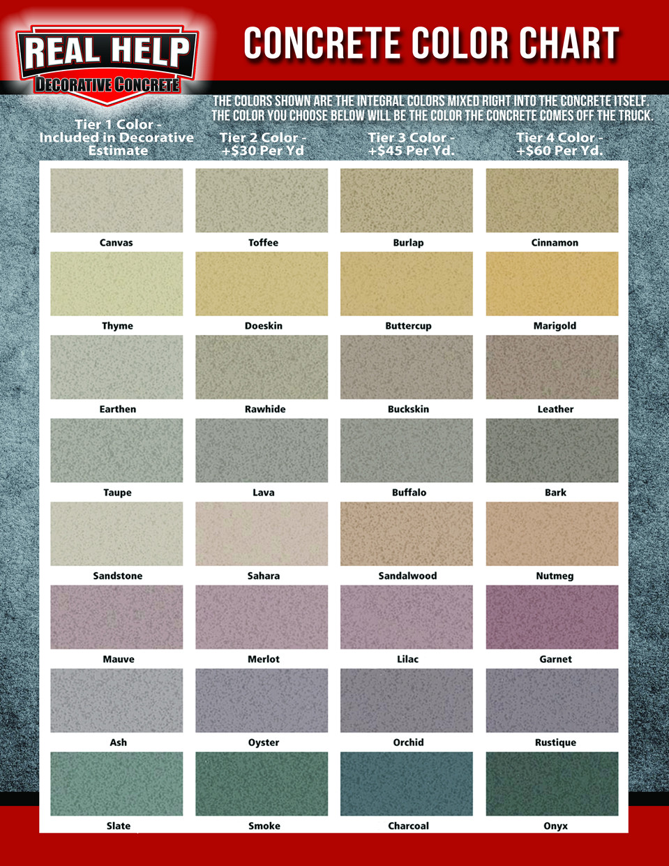 Best ideas about Concrete Paint Colors
. Save or Pin Behr Deck Over Color Chart Now.