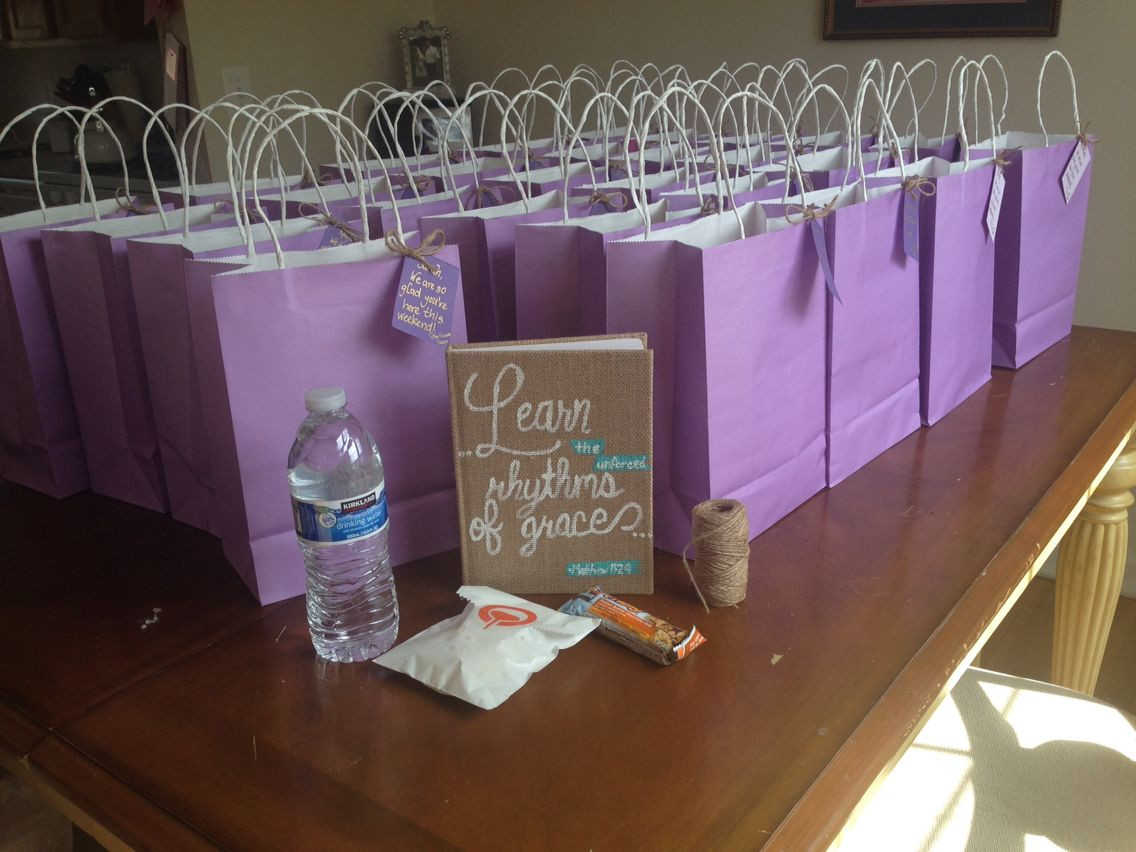 Best ideas about Conference Gift Bag Ideas
. Save or Pin WEL E BAG idea Could add a sticker with retreat theme Now.