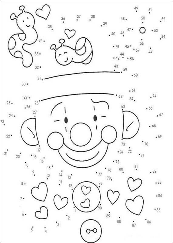 Connect The Dots Coloring Pages
 Printable Shapes To Color
