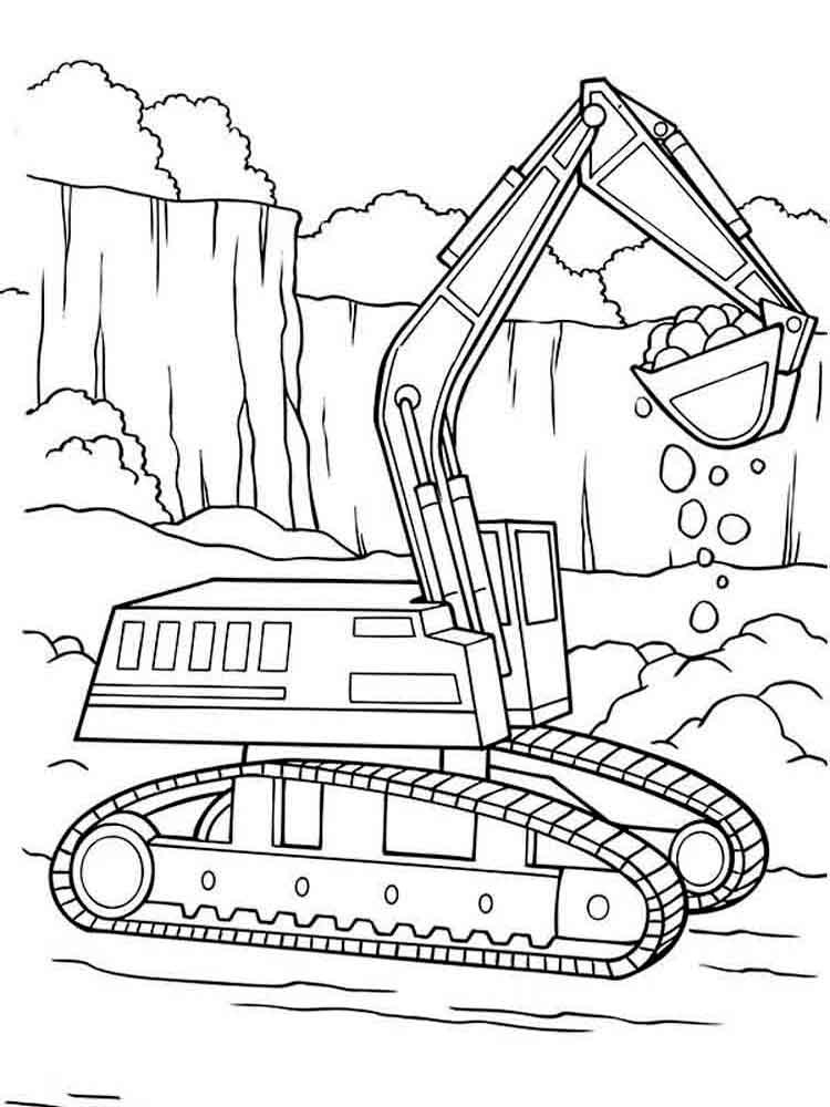 Construction Coloring Pages
 Construction Vehicles coloring pages Download and print
