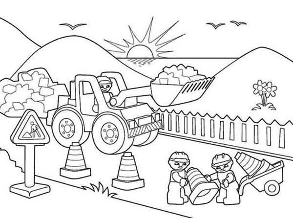 Construction Coloring Pages
 Construction Workers Free Colouring Pages