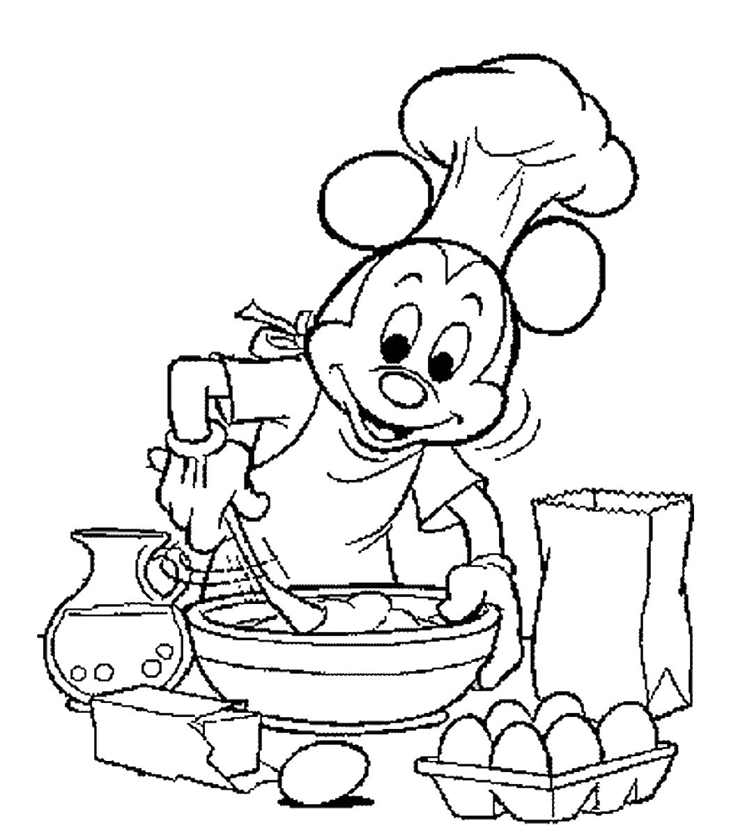 Cooking Coloring Book For Kids
 Cooking & Baking Coloring Pages