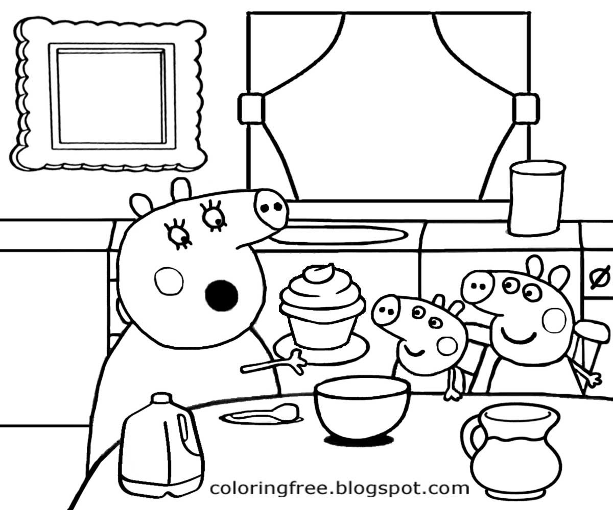 Cooking Coloring Book For Kids
 Kitchen Cartoon Drawing at GetDrawings