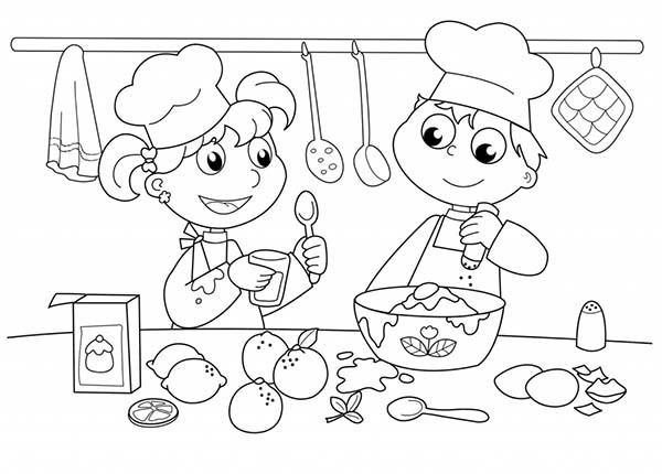 Cooking Coloring Book For Kids
 July 21 – It’s National Culinary Arts Month
