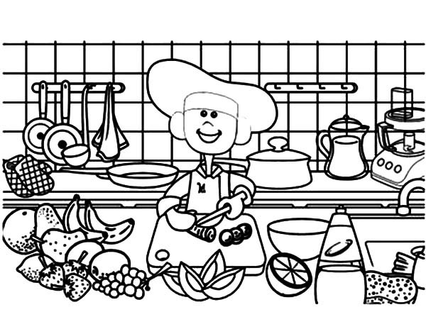 Cooking Coloring Book For Kids
 Download line Coloring Pages for Free Part 36