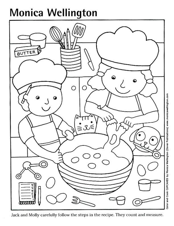 Cooking Coloring Book For Kids
 coloring cooking Google Search
