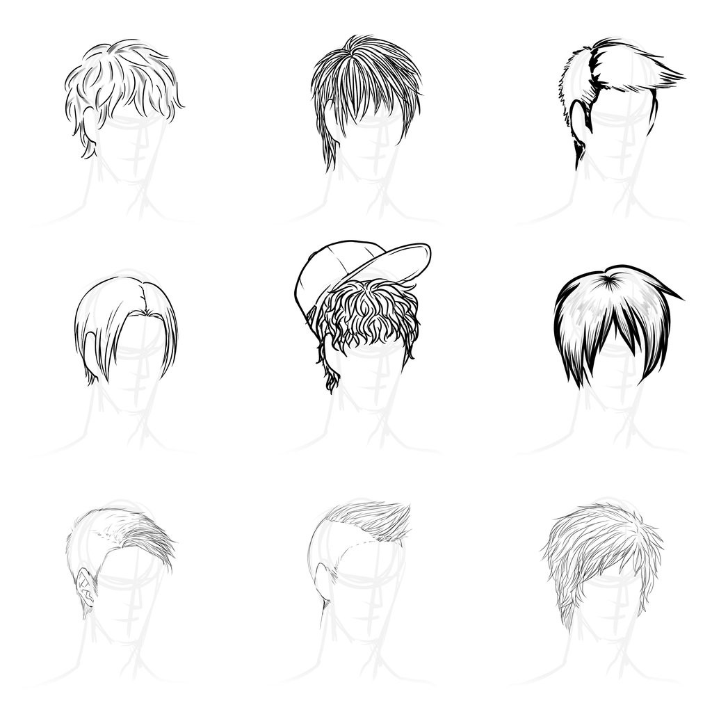 Cool Anime Hairstyles
 Cool Anime Male Hairstyles