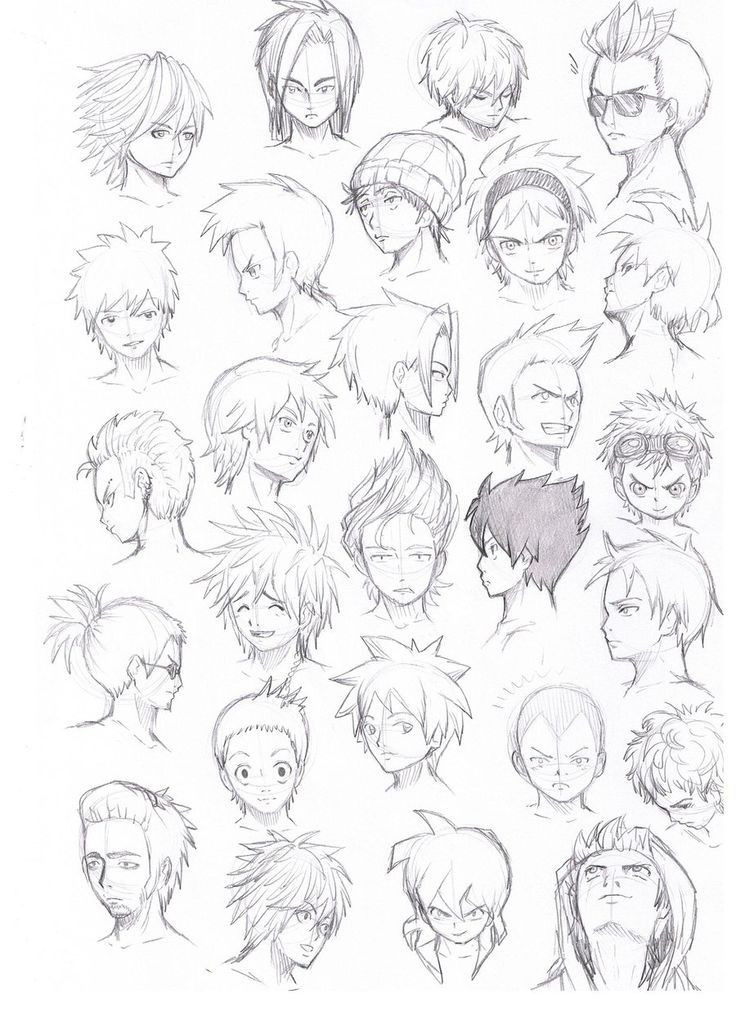 Cool Anime Hairstyles
 anime guy hairstyles Google Search