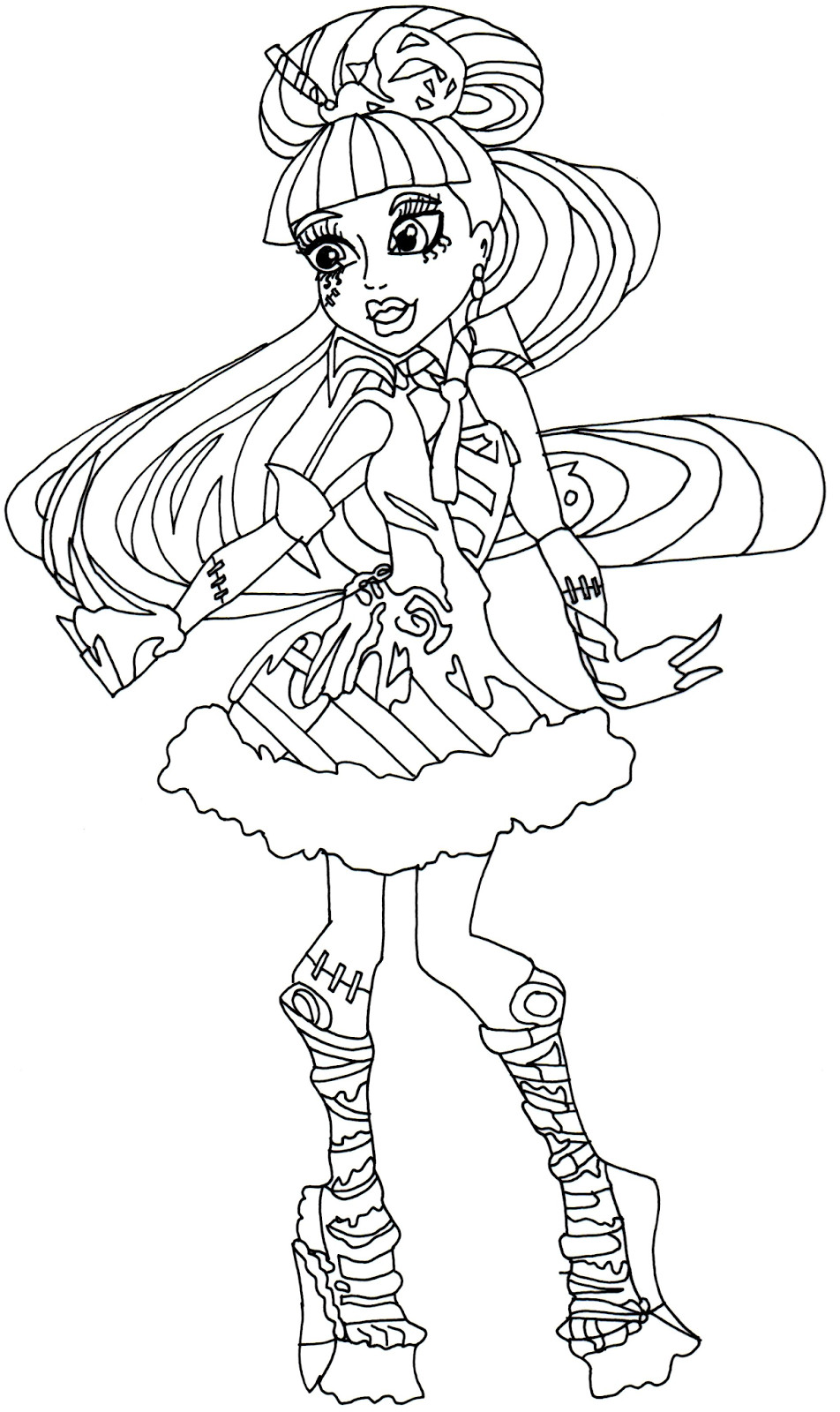 Cool Coloring Sheets For Girls Free
 Monster High Coloring Pages