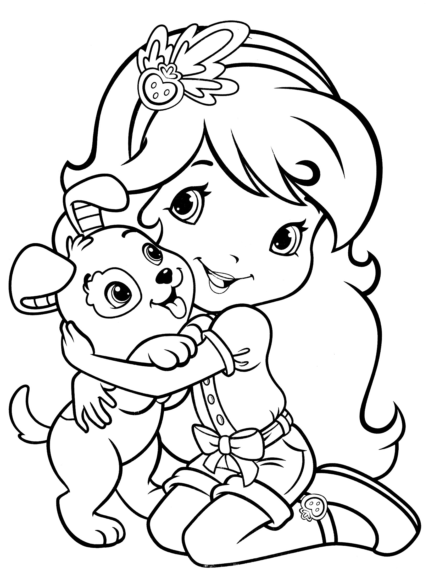 Cool Coloring Sheets For Girls Free
 Strawberry Shortcake Coloring Pages Cool coloring pages