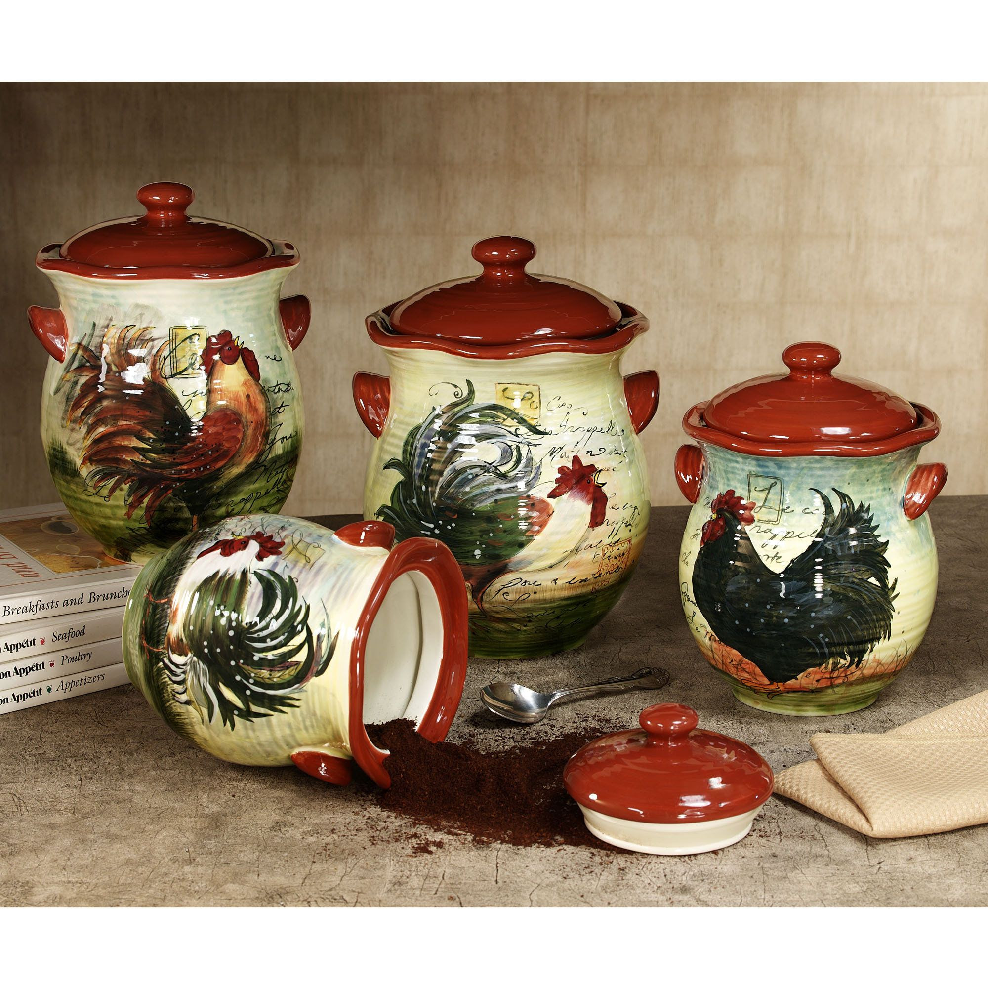 Best ideas about Coordinating Kitchen Decor Sets
. Save or Pin Le Rooster Canister Set from Touch of Class Now.