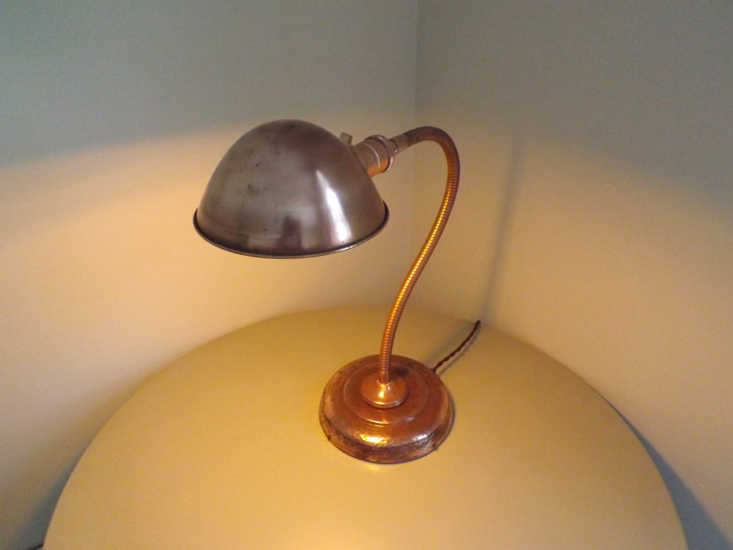 Best ideas about Copper Desk Lamp
. Save or Pin Antique Copper Gooseneck Table Desk Lamp by Studio9Lighting Now.