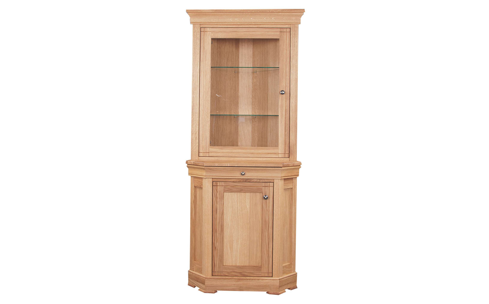 Best ideas about Corner Display Cabinet
. Save or Pin Moreno Solid Oak Corner Display Cabinet by Clemence Richard Now.