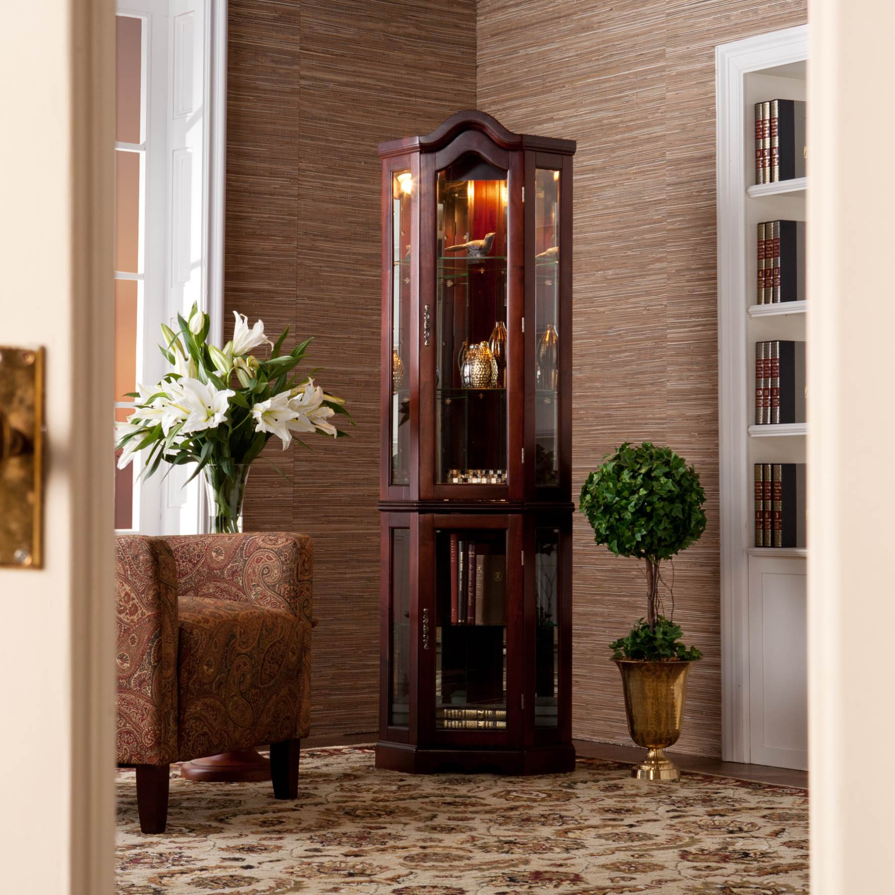 Best ideas about Corner Display Cabinet
. Save or Pin corner display cabinets with glass doors – Roselawnlutheran Now.