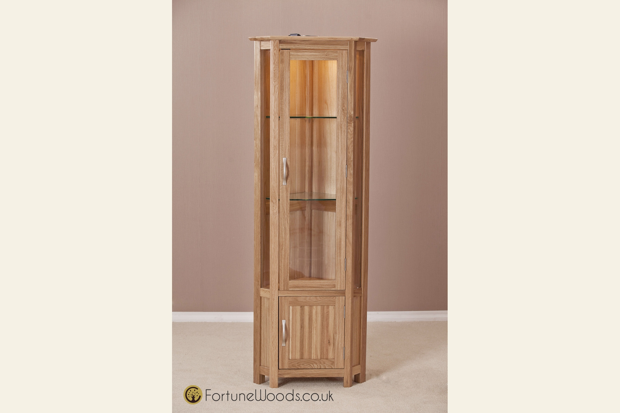 Best ideas about Corner Display Cabinet
. Save or Pin Milano Corner Oak Display Cabinet at Fortune Woods Now.