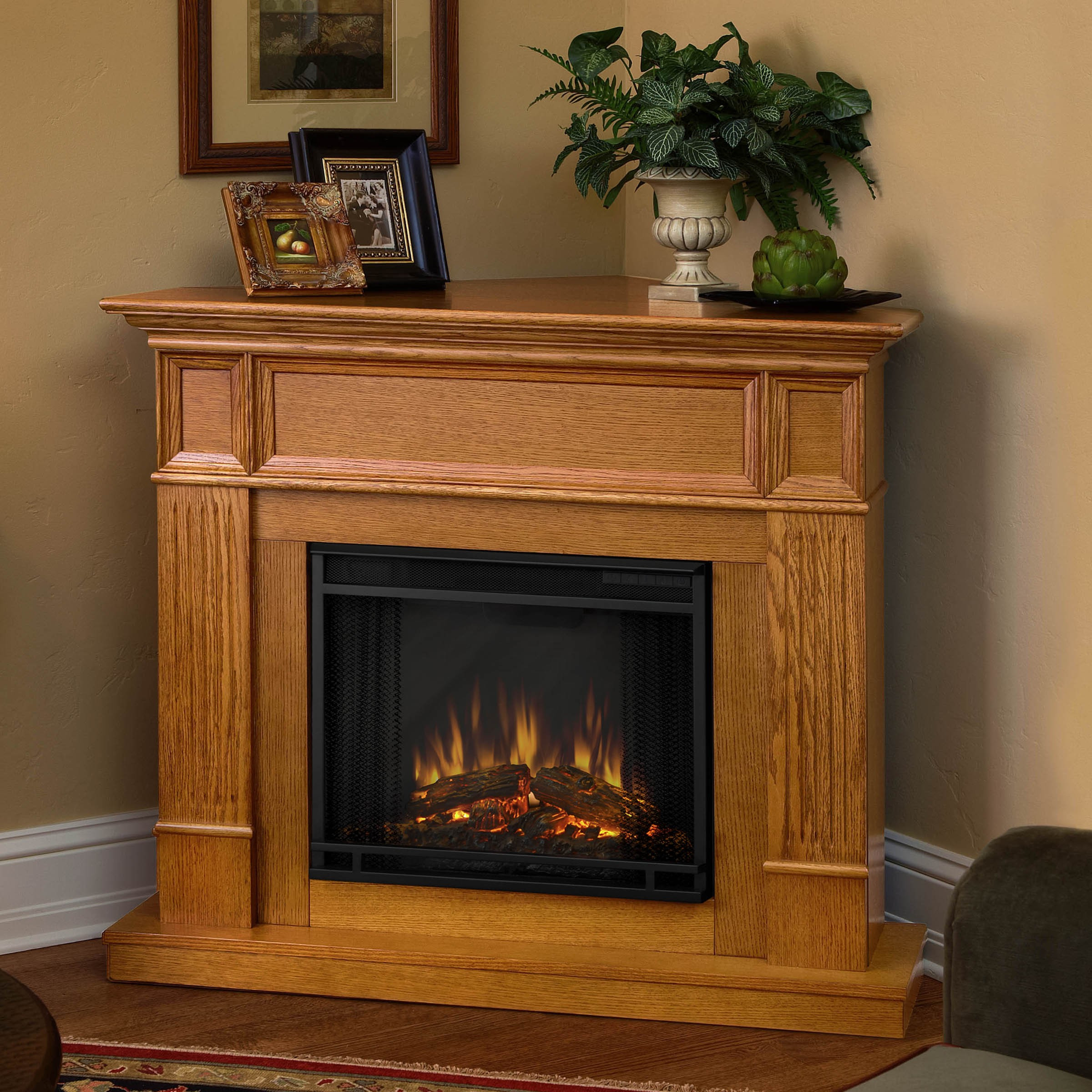 Best ideas about Corner Electric Fireplace
. Save or Pin Space Saving Corner Electric Fireplace Providing Warmth Now.