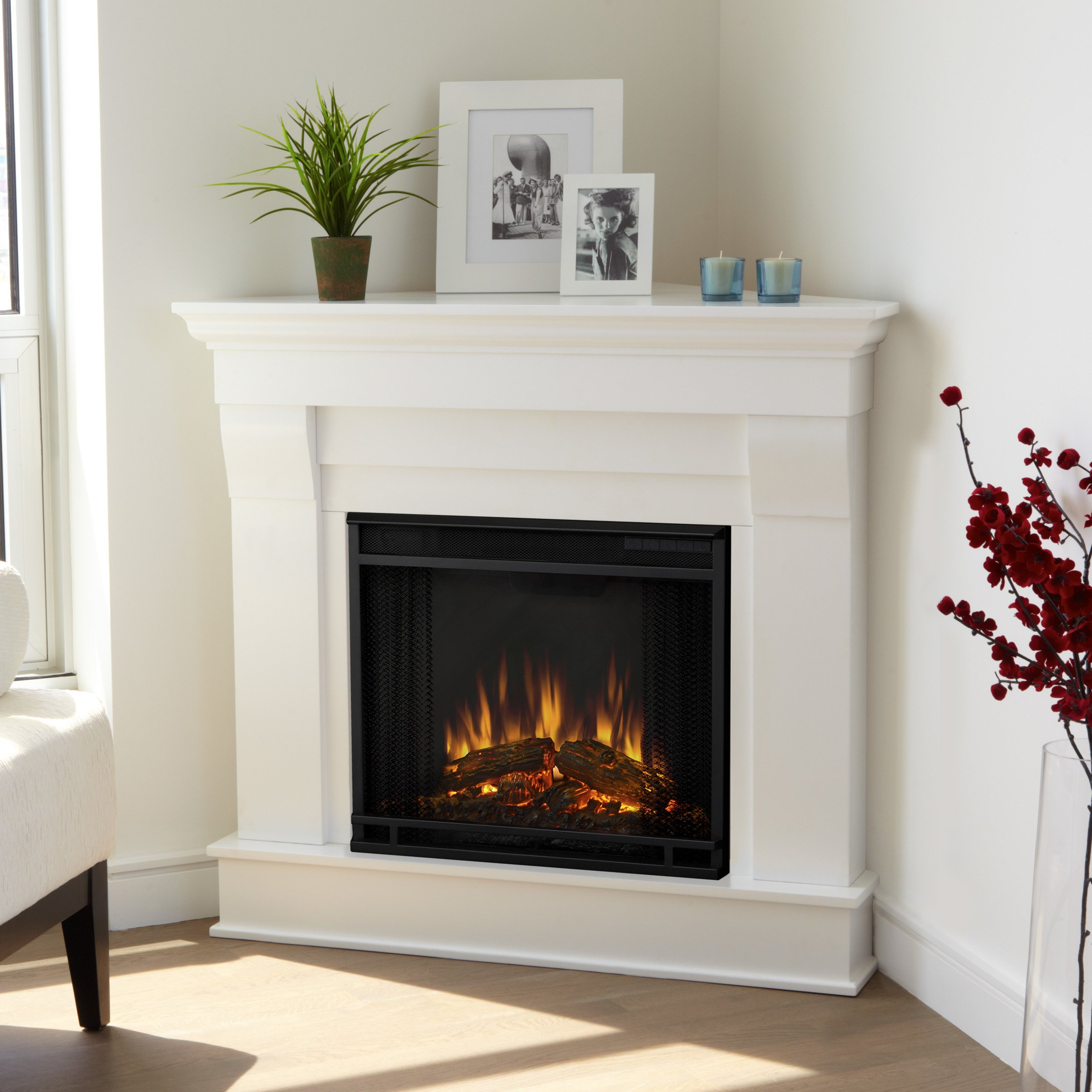 Best ideas about Corner Electric Fireplace
. Save or Pin Real Flame Chateau Corner Electric Fireplace & Reviews Now.