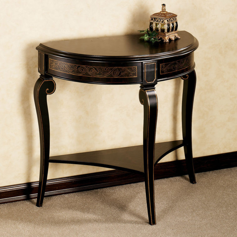 Best ideas about Corner Entryway Tables
. Save or Pin Furniture Black Corner Entryway Console Table With Shelf Now.