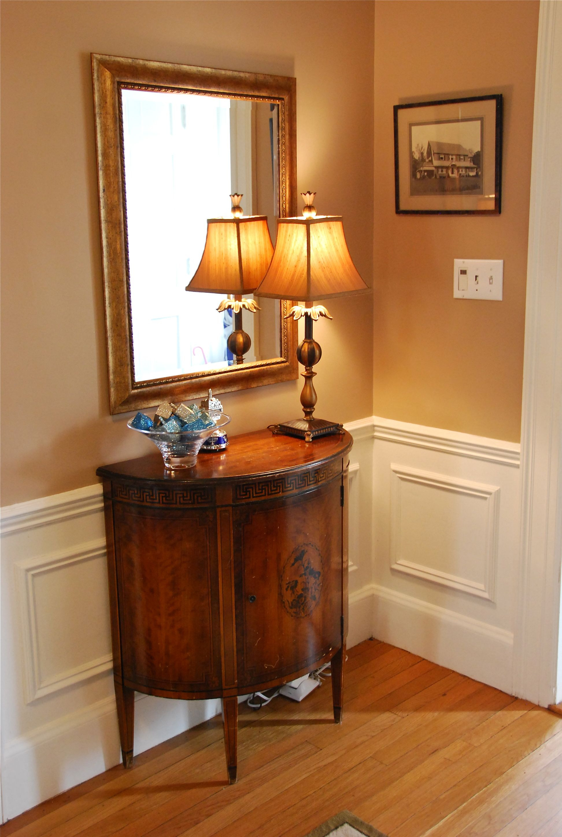 Best ideas about Corner Entryway Tables
. Save or Pin Magnificent Small Wooden Foyer Table With Curved Door As Now.