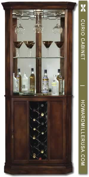 Best ideas about Corner Wine Rack Furniture
. Save or Pin Howard Miller Cherrytraditional corner wine cabinet Now.