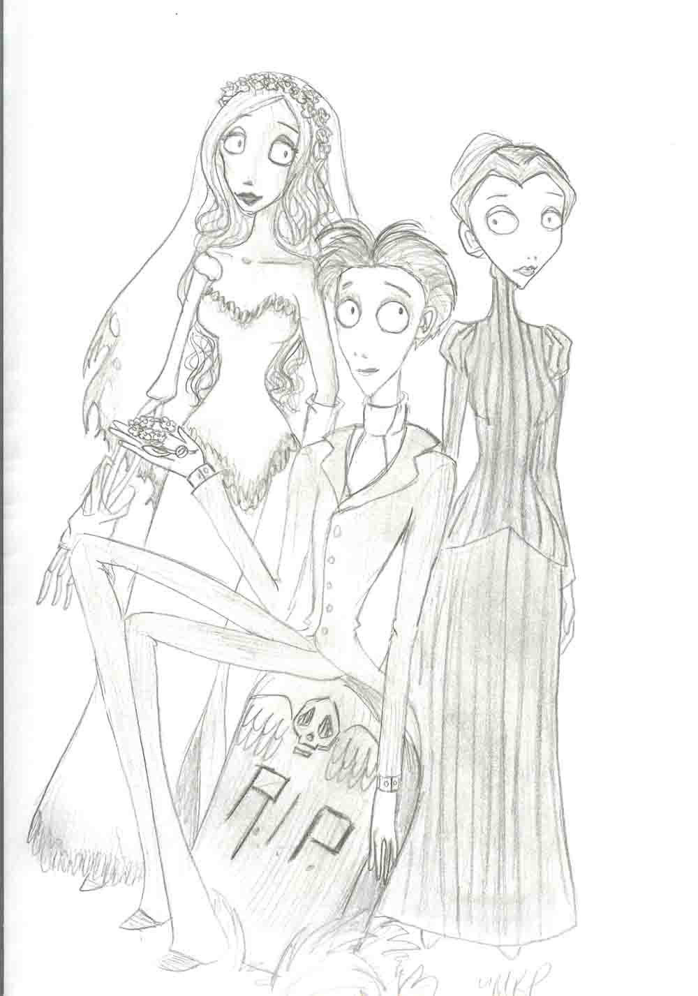 Corpse Bride Coloring Pages
 Corpse Bride by chalmaydisturbed on DeviantArt